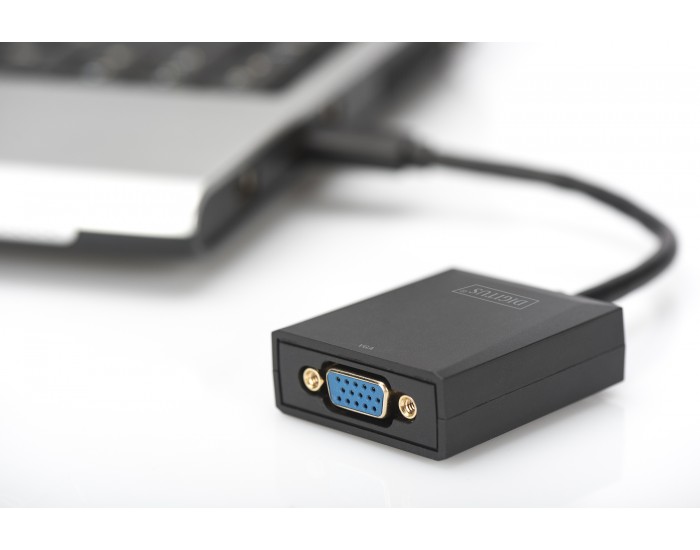 Адаптер DIGITUS, USB 3.0 към VGA, Full HD - DA-70840