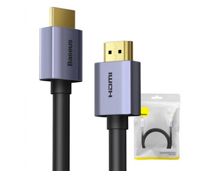 Кабел Baseus High Definition Series HDMI 2.0, 4K, 60Hz, 1.5m, WKGQ020101 - черен