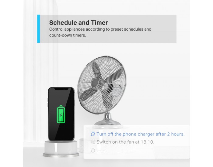 Разклонител TP-Link Tapo P300 Wi-fi интелигентен