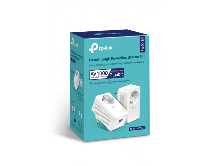 Gigabit Powerline Starter Kit TP-Link TL-PA7017P KIT AV1000