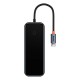 USB хъб Baseus AcmeJoy WKJZ010013 4-портов USB-C към 3xUSB 3.0 + USB-C PD - тъмносив