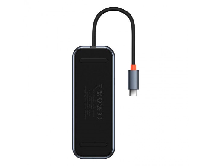 USB хъб Baseus AcmeJoy WKJZ010013 4-портов USB-C към 3xUSB 3.0 + USB-C PD - тъмносив