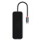 USB хъб Baseus AcmeJoy WKJZ010013 4-портов USB-C към 3xUSB 3.0 + USB-C PD - тъмносив