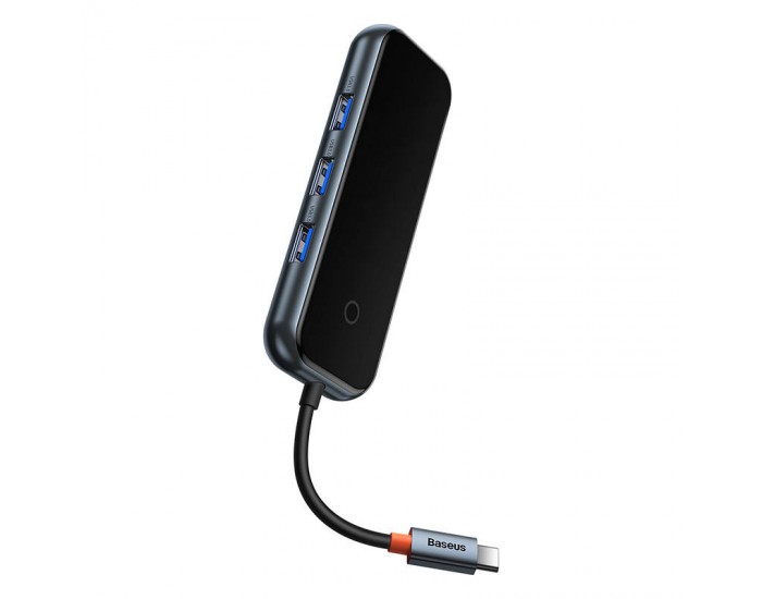 USB хъб Baseus AcmeJoy WKJZ010013 4-портов USB-C към 3xUSB 3.0 + USB-C PD - тъмносив