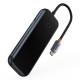 USB хъб Baseus AcmeJoy WKJZ010013 4-портов USB-C към 3xUSB 3.0 + USB-C PD - тъмносив