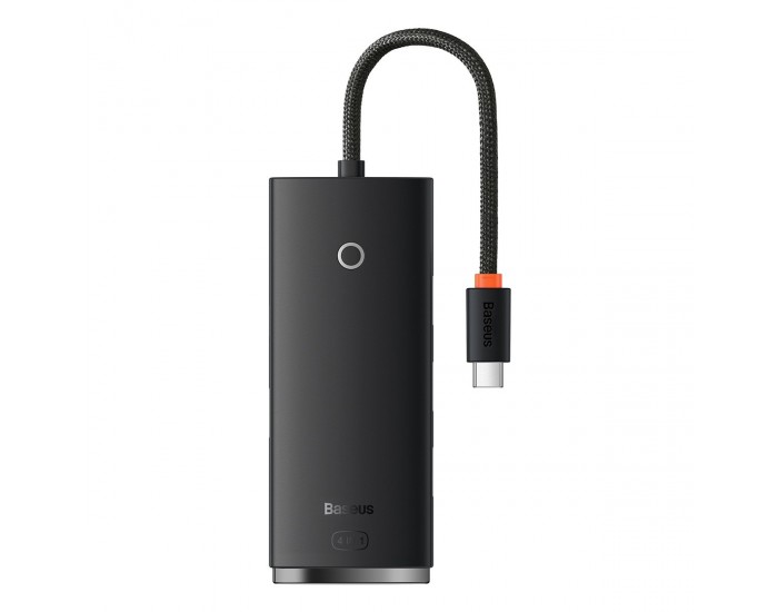 USB хъб Baseus WKQX030301 USB-C Lite Series 5в1, мултифункционален, 25см, черен