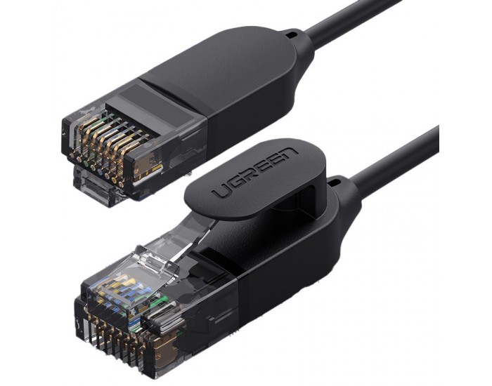 Мрежов кабел Ugreen 70654 Ethernet patchcord RJ45 Cat 6A UTP 1000Mbps 5м - черен