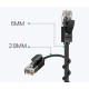 Мрежов кабел Ugreen 70654 Ethernet patchcord RJ45 Cat 6A UTP 1000Mbps 5м - черен