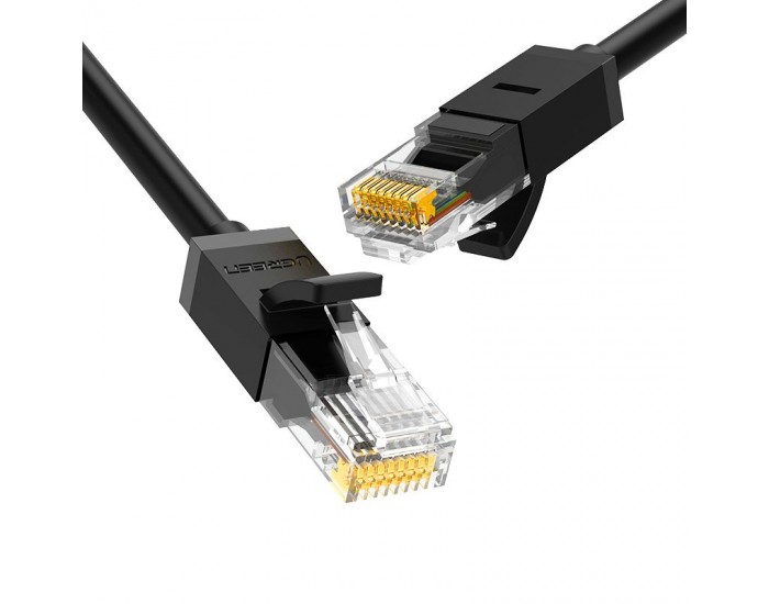 Мрежов кабел Ugreen 20161 Ethernet patchcord RJ45 Cat 6 UTP 1000Mbps 3м - черен