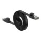 Мрежов кабел Baseus WKJS000101 high Speed Cat6 32AWG Gigabit network cable (flat cable) 2м - черен