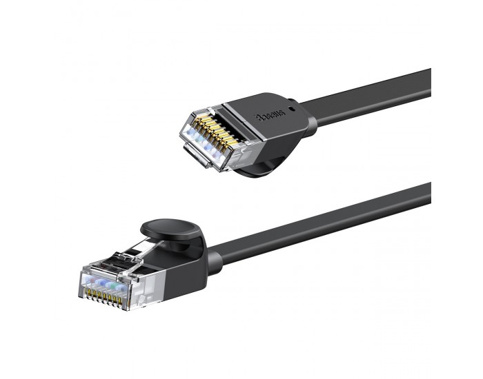 Мрежов кабел Baseus WKJS000101 high Speed Cat6 32AWG Gigabit network cable (flat cable) 2м - черен