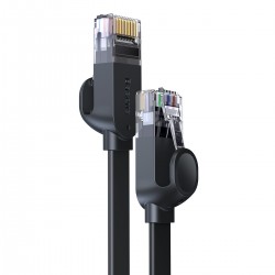 Мрежов кабел Baseus WKJS000001 high Speed Cat6 32AWG Gigabit network cable (flat cable) 1.5м - черен - Baseus