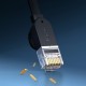 Мрежов кабел Baseus WKJS000001 high Speed Cat6 32AWG Gigabit network cable (flat cable) 1.5м - черен