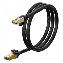 Мрежов кабел Baseus WKJS010101 Speed ​​Seven High Speed ​​RJ45 10Gbps 1m черен - Baseus