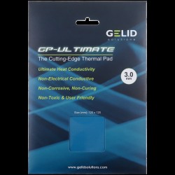 GELID GP-ULTIMATE 120×120 THERMAL PAD, Single Pack (1pc included): 3 mm, Density (g/cm3): 3.2, Size (mm): 120 x 120, Thermal Conductivity (W/mK): 15 - Офис