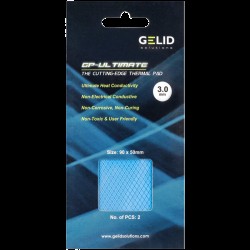 GELID GP-ULTIMATE 90 x 50 THERMAL PAD, Value Pack (2pcs included): 3 mm, Density (g/cm3): 3.2, Size (mm): 90 x 50, Thermal Conductivity (W/mK): 15 - Офис