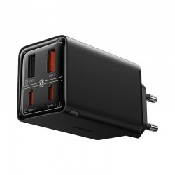 Зарядно устройство Baseus GAN6 Pro, 2xUSB-C + 2xUSB, 65W P10162701113-00 - черно - Разклонители, Зарядни и Кабели