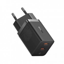 Зарядно устройство Baseus GaN5 Pro 2xUSB-C 40W CCGP180101 - черно - Разклонители, Зарядни и Кабели