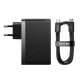 Зарядно устройство Baseus GaN5 Pro fast charger 2xUSB-C+USB 140W CCGP100201 - черно