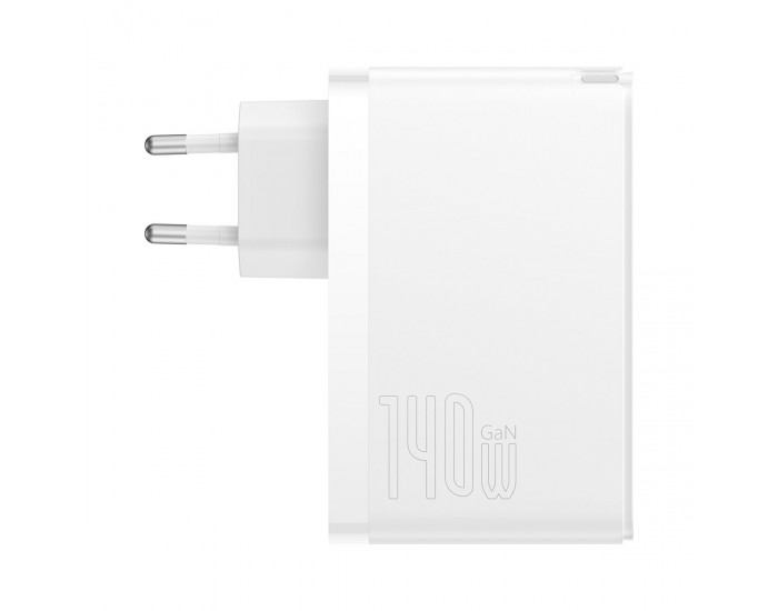 Зарядно устройство Baseus GaN5 Pro fast charger 2xUSB-C+USB 140W CCGP100202 - бял