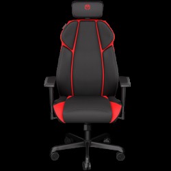 Endorfy Meta RD Gaming Chair, Breathable Fabric, Cold-pressed foam, Class 4 Gas Lift Cylinder, 3D Adjustable Armrest, Adjustable Headrest, Black/Red, 2 Year Warranty - Офис столове