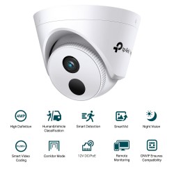 4MP IR куполна мрежова камера TP-Link VIGI C440I(2.8mm) - Офис