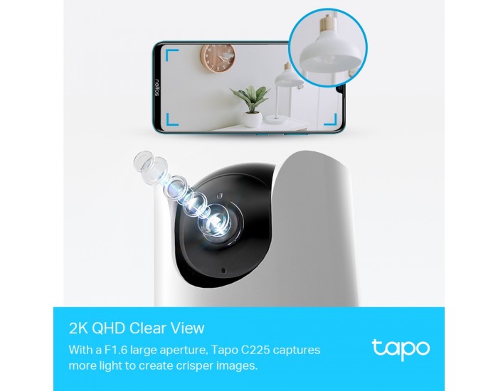 Мрежова камера TP-Link Tapo C225 Pan/Tilt с AI