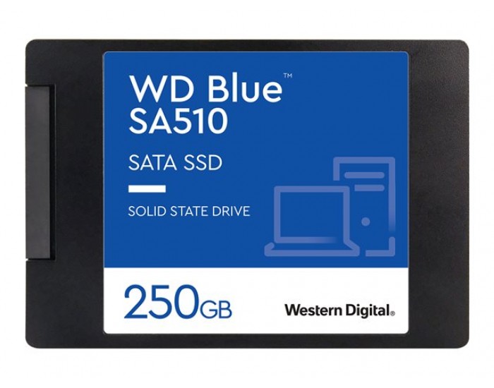 WD Blue SA510 SSD 250GB SATA III 6Gb/s cased 2.5inch 7mm internal single-packed