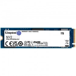 Kingston 1000GB/1TB NV2 M.2 2280 PCIe 4.0 NVMe SSD, up to 3500/2100MB/s, 320TBW, EAN: 740617329919 - Хард дискове, Карти памет, CD и DVD дискове