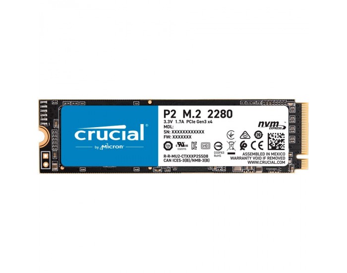 SSD диск Crucial P2 1000GB M.2 NVMe PCIEx4 CT1000P2SSD8