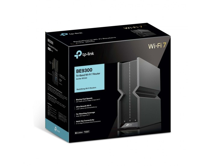 Рутер Wi-Fi 7 TP-Link Archer BE550 BE9300 3-лентов