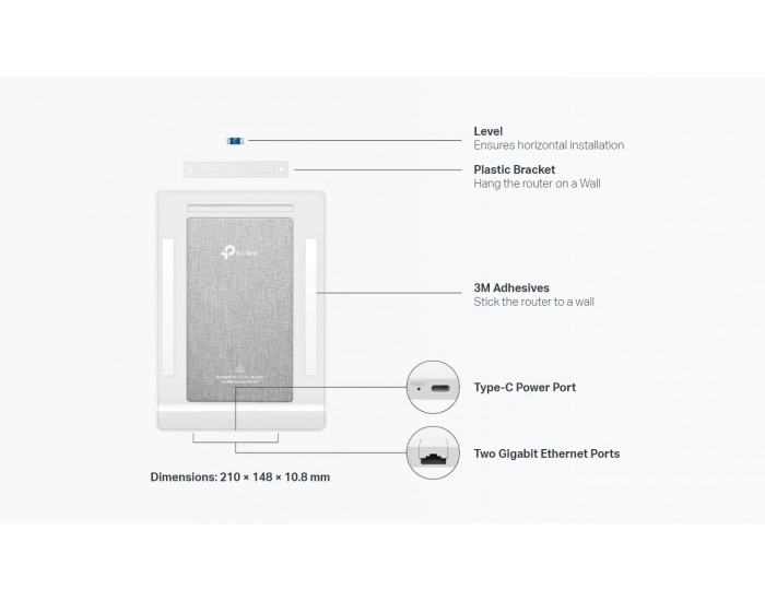 Рутер Wi-Fi 6 TP Link Archer Air R5 AX3000 2-лентов