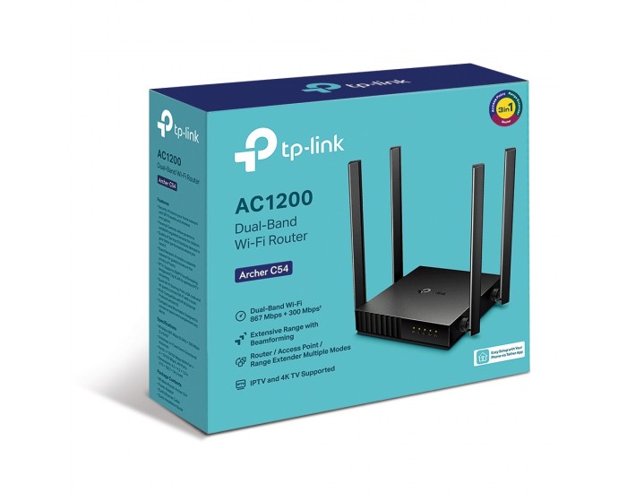 2-лентов безжичен рутер TP-Link Archer C54 AC1200