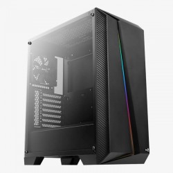 Кутия за настолен компютър Aerocool Cylon Pro RGB прозрачен панел от закалено стъкло CYLON-PRO-G-BK-V2 - черна - Aerocool