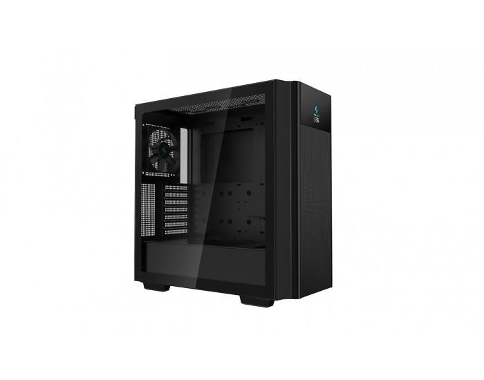 Кутия Deepcool Mesh Digital R-CH510-BKNSE1-G-1 с прозрачен страничен панел - черна