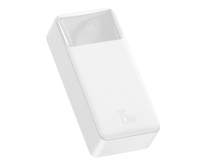 Външна батерия Baseus Bipow PPBD050202 30000mAh 15W бял + USB-A - Micro USB кабел 0.25m бял