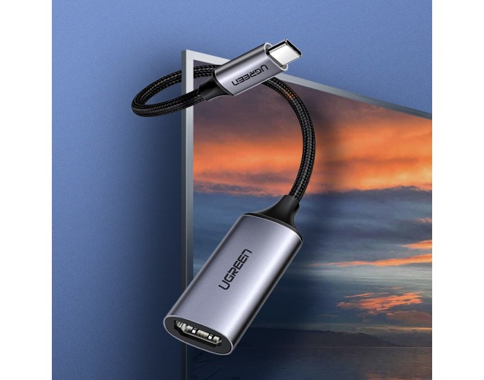 Адаптер Ugreen USB Type C към HDMI 2.0, 4K @ 60 Hz Thunderbolt 3 за MacBook / PC 70444 - сив