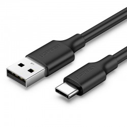 Кабел Ugreen USB - USB Type C 2 A cable 0.5м 60115 - черен - Разклонители, Зарядни и Кабели