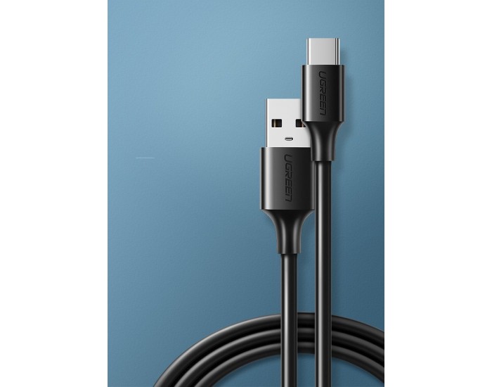 Кабел Ugreen USB - USB Type C 2 A cable 0.5м 60115 - черен