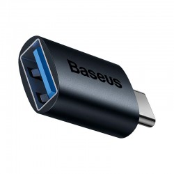 Адаптер Baseus Ingenuity ZJJQ000003 от USB-C мъжко към USB женско, тъмносин - Разклонители, Зарядни и Кабели