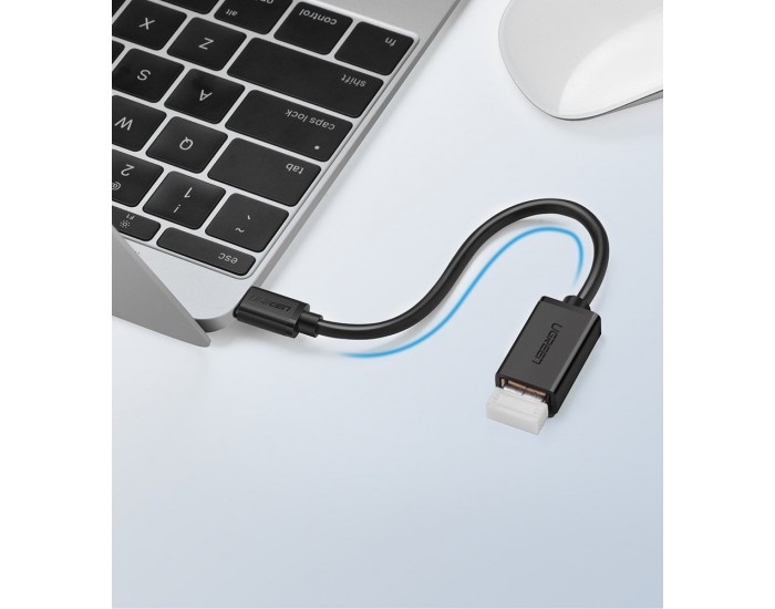 Адаптер Ugreen OTG кабел USB 3.0 към USB Type C - черен