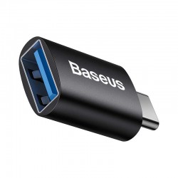 Адаптер Baseus Ingenuity ZJJQ000001 от USB-C мъжко към USB женско, черен - Разклонители, Зарядни и Кабели