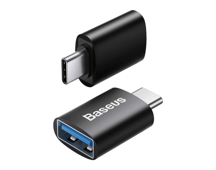 Адаптер Baseus Ingenuity ZJJQ000001 от USB-C мъжко към USB женско, черен