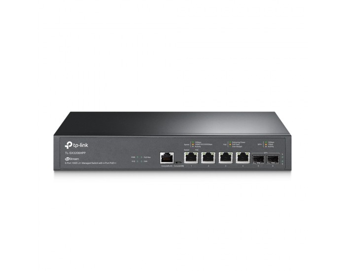 Комутатор TP-Link TL-SX3206HPP JetStream 10GE L2+ Managed 6-портов