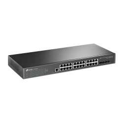 24-портов гигабит L2 управляем комутатор TP-Link JetStream TL-SG3428X с 4-SFP+ слота - Офис