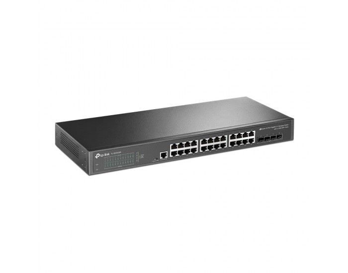 24-портов гигабит L2 управляем комутатор TP-Link JetStream TL-SG3428X с 4-SFP+ слота