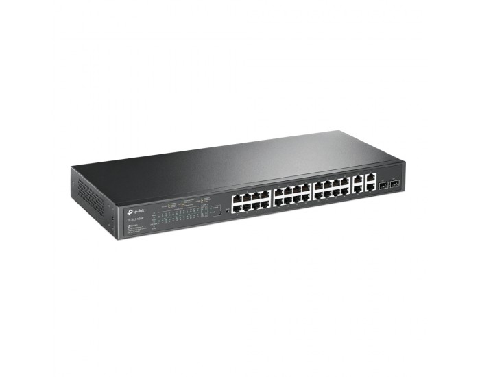 24-портов 10/100 Mbps PoE+ TP-Link JetStream TL-SL2428P комутотор с 4-Gigabit порта и 2 SFP слота