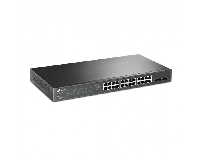 28-портов гигабитен управляем комутатор TP-Link JetStream PoE+ TL-SG2428P