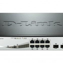 Комутатор D-Link 8-Port Gigabit PoE Smart Switch with 2 SFP ports DGS-1210-08P - Рутери и Суичове