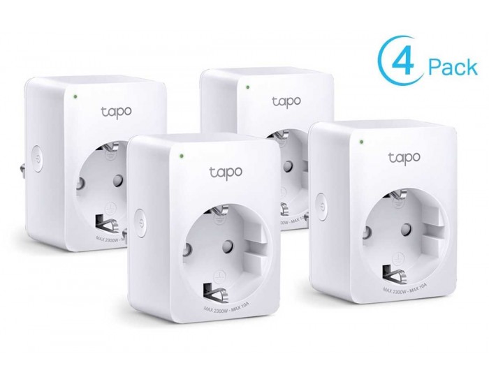 Wi-Fi Smart мини контакт TP-Link Tapo P100 (4-pack)